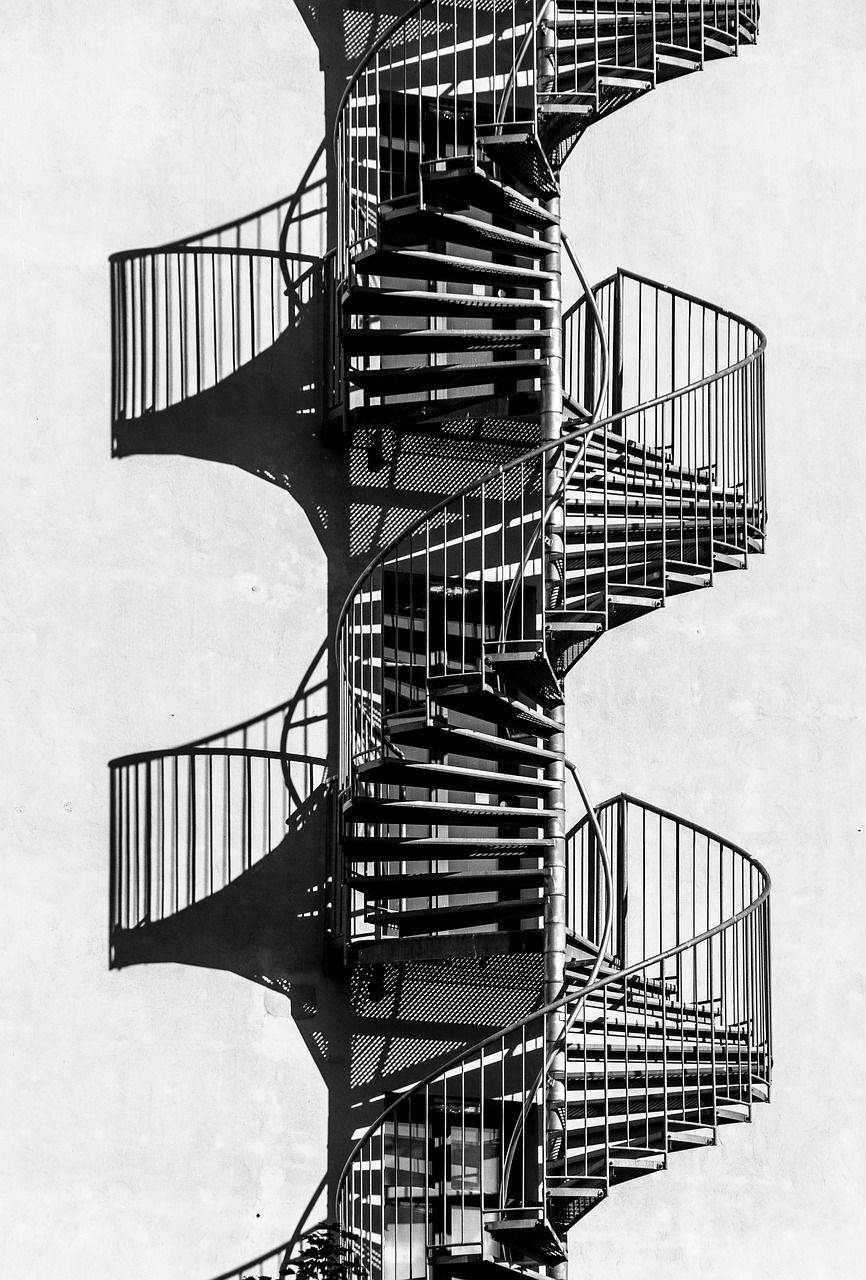 Spiraltrapp: En perfekt kombinasjon av stil og funksjonalitet